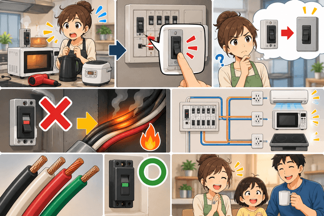 ブレーカーを大きくすればたくさん電気を使える?